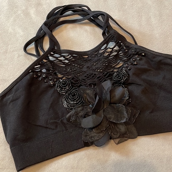 Beautifully handmade bedazzled performance/audition top - Picture 2 of 7